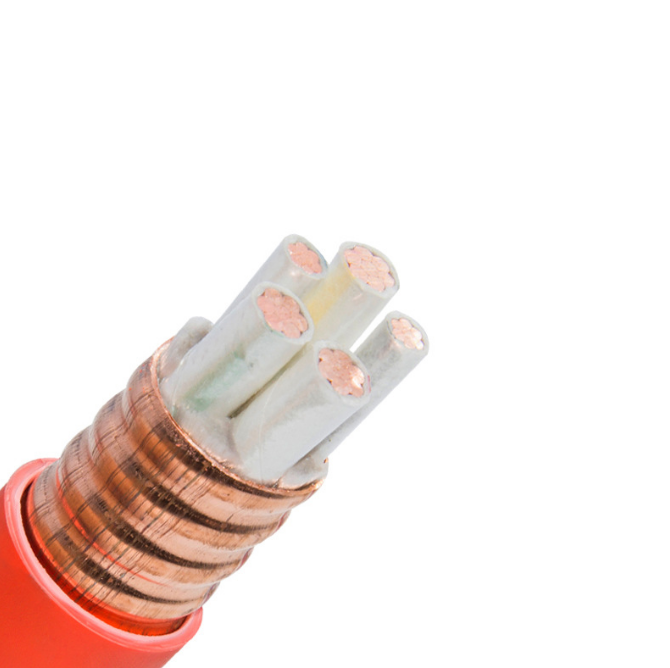 Copper conductor, copper sheath, inorganic mineral insulated cable