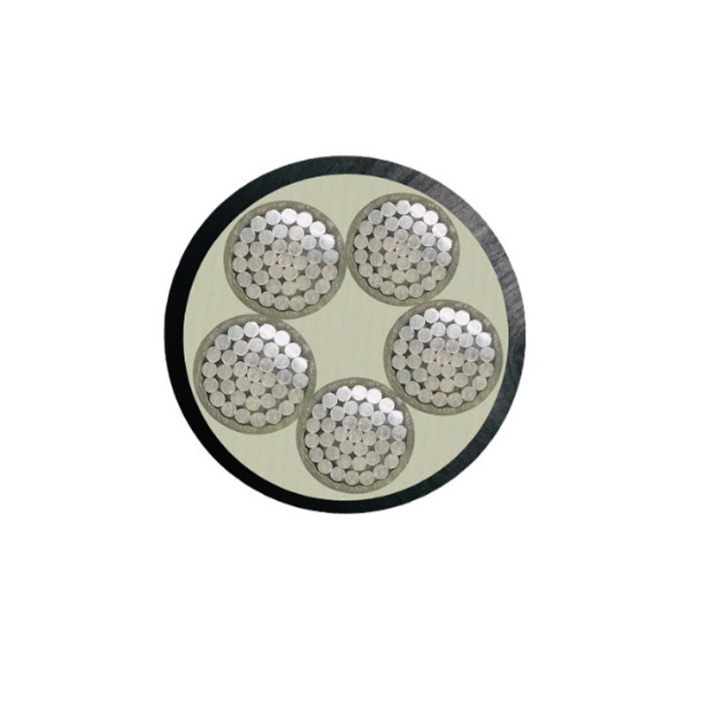 Aluminum core cross-linked polyethylene insulated polyvinyl chloride sheathed power cable