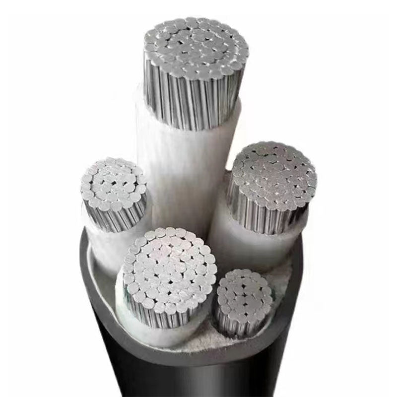 Aluminum core cross-linked polyethylene insulated polyvinyl chloride sheathed power cable